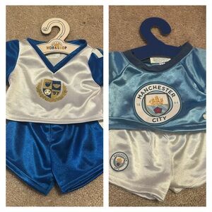 Build-A-Bear Workshop Lot of 2 soccer outfits